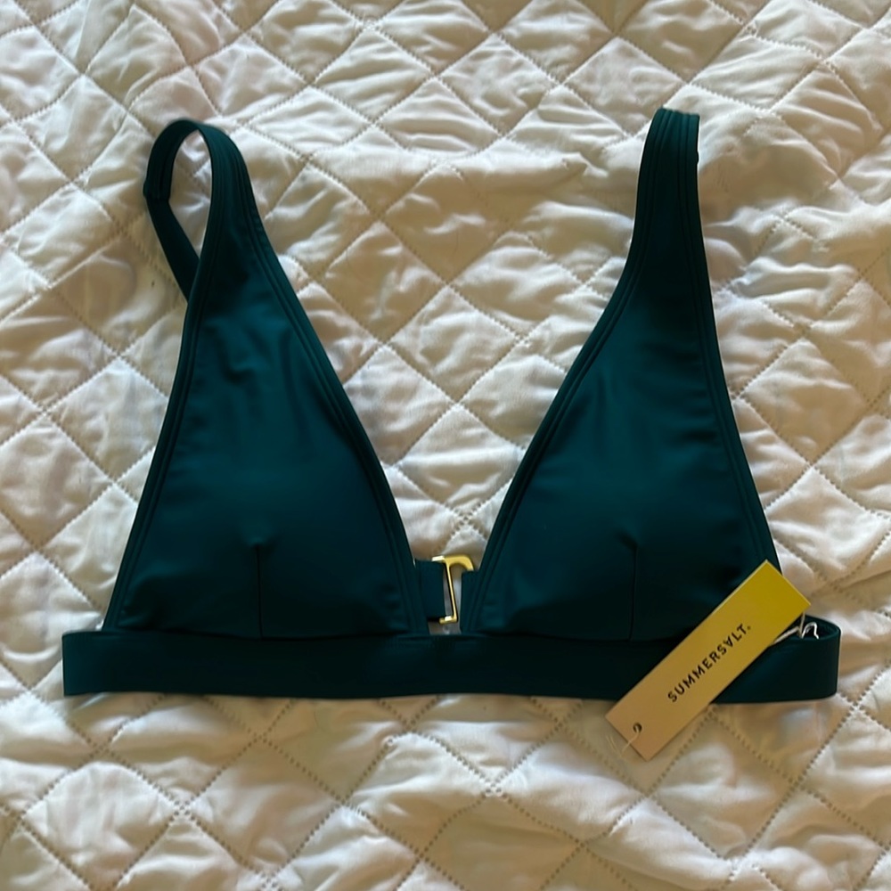 Summersalt Plunge Bikini Top NWT
